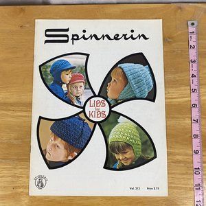 Vintage 1971 Spinnerin 212 LIDS for KIDS knit 12pg booklet